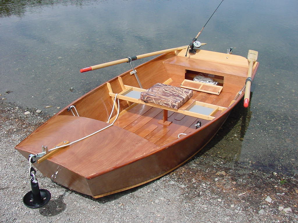 wooden pram boat